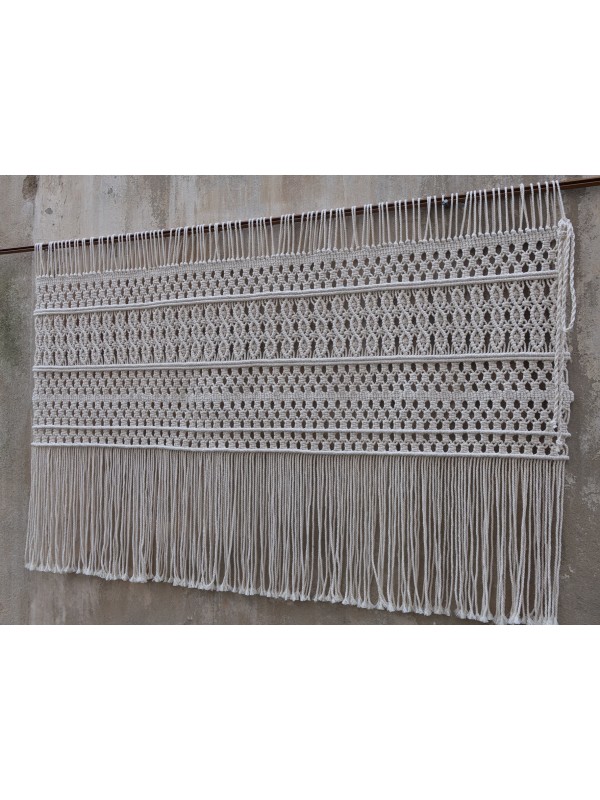 Macrame wall hanging boho headboard