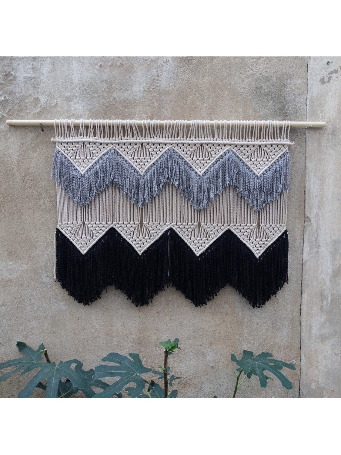 Bohemian macrame hanging tapestry