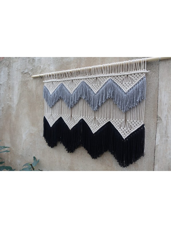 Bohemian macrame hanging tapestry