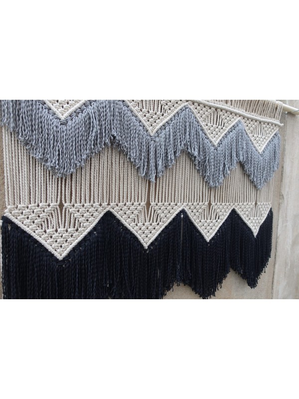 Bohemian macrame hanging tapestry