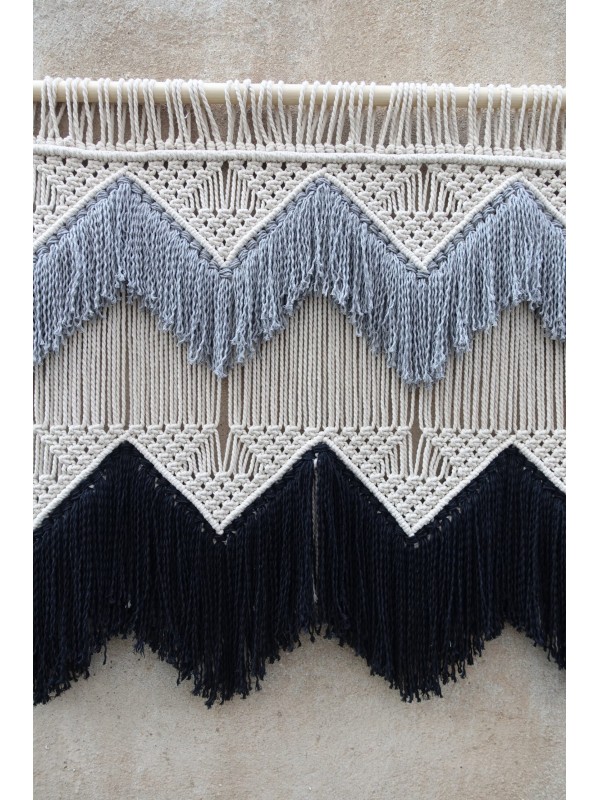Bohemian macrame hanging tapestry