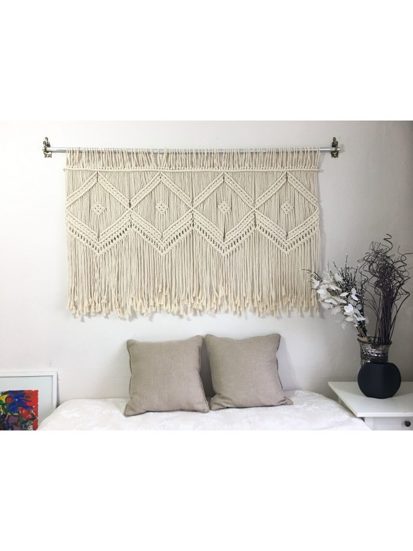 Macrame hanging headboard  tapestry