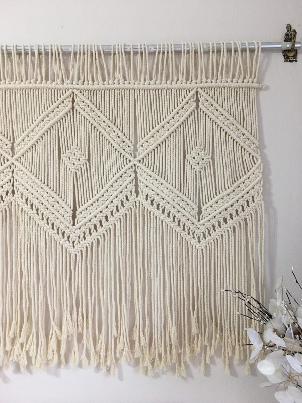 Macrame hanging headboard  tapestry