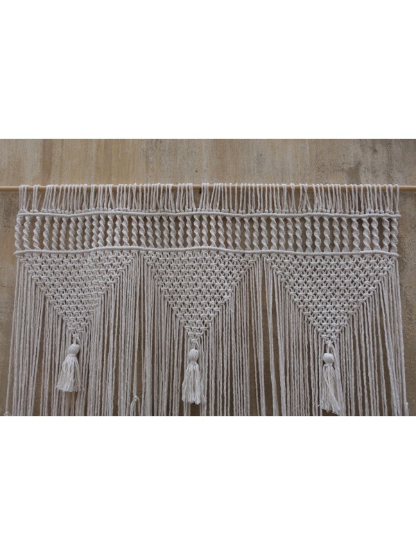Large macrame wall hanging headboard