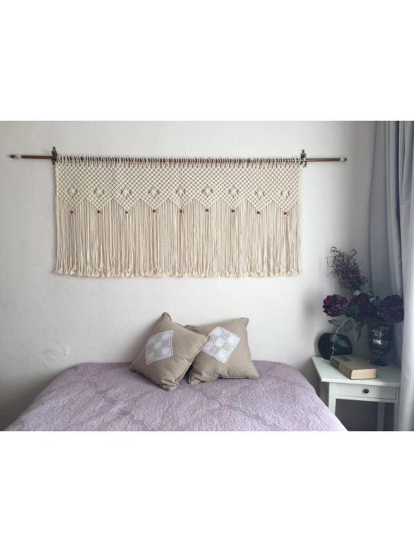 Macrame two colors wall decor
