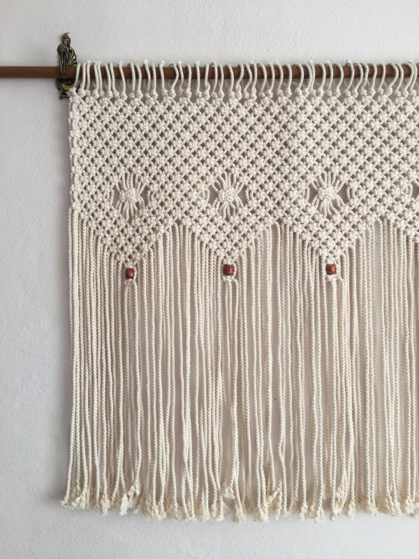 Macrame two colors wall decor