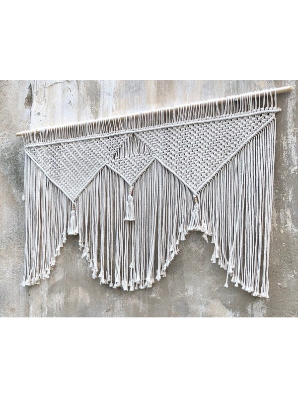 Headboard macrame wall decor
