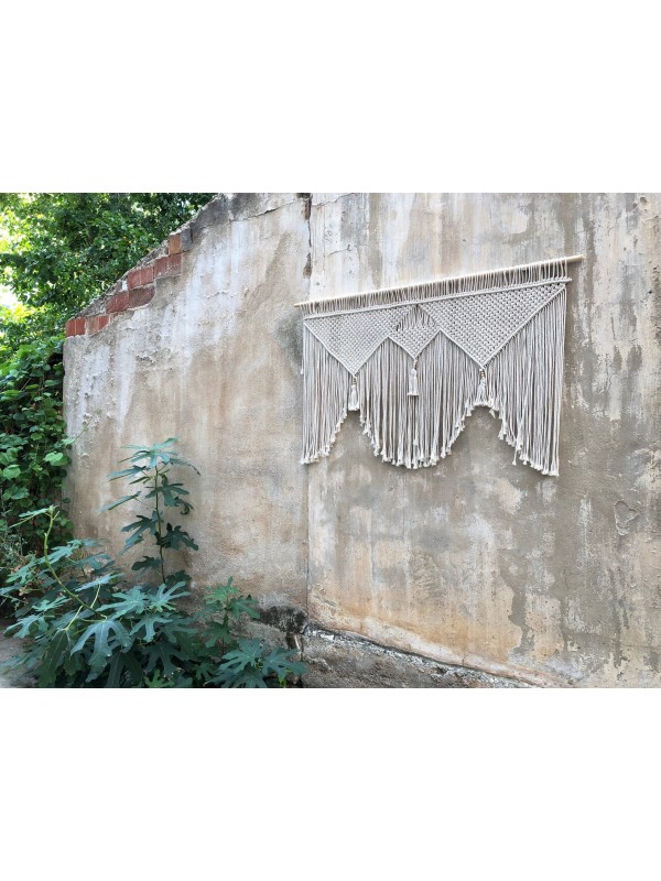 Headboard macrame wall decor