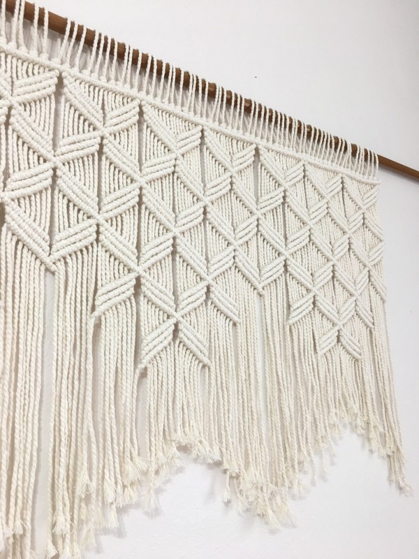 Macrame headboard large wall hanging