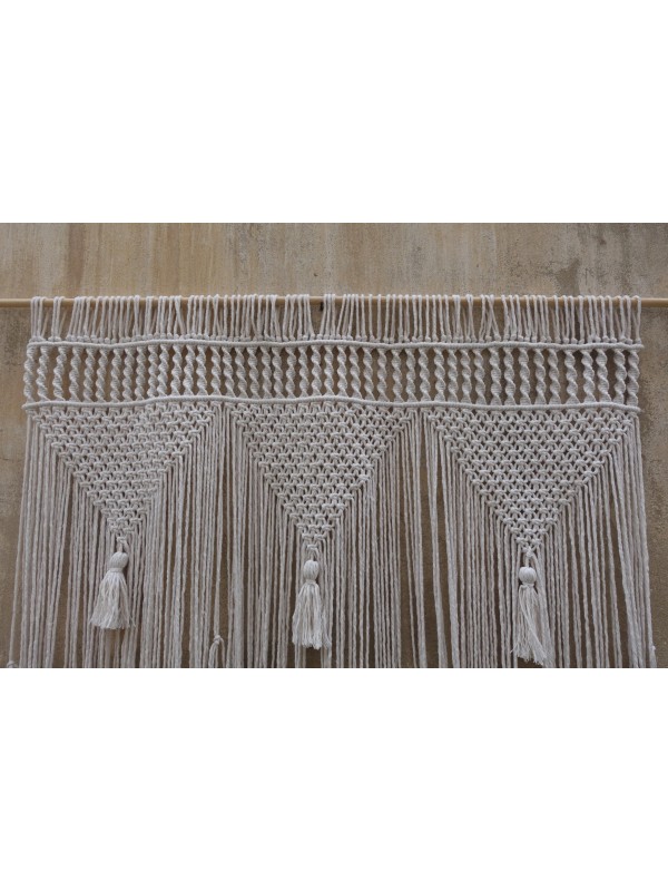 Large macrame headboard wall hanging