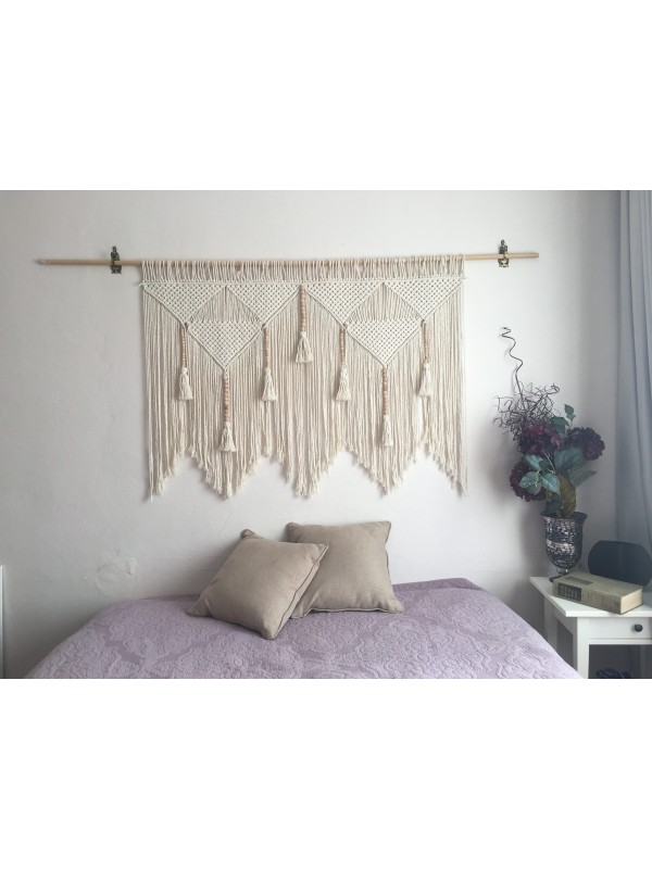 macrame headboard wall art decor