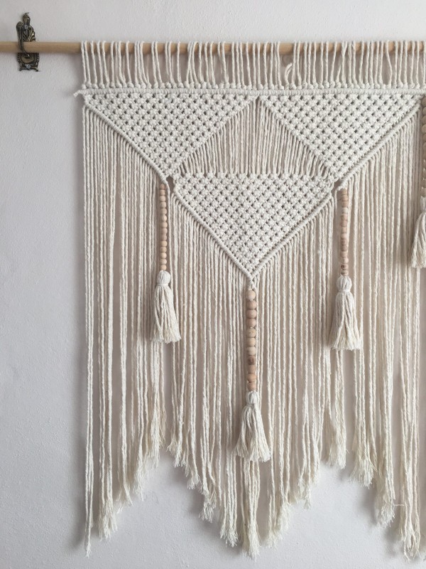 macrame headboard wall art decor