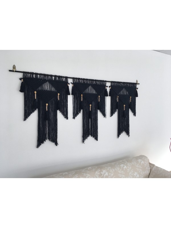 macrame wall hanging textile art