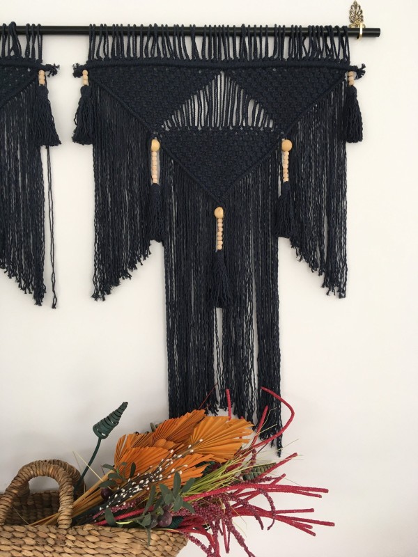 macrame wall hanging textile art