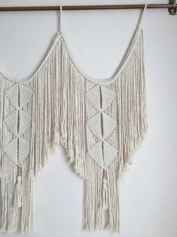 Decor wall art macrame headboard